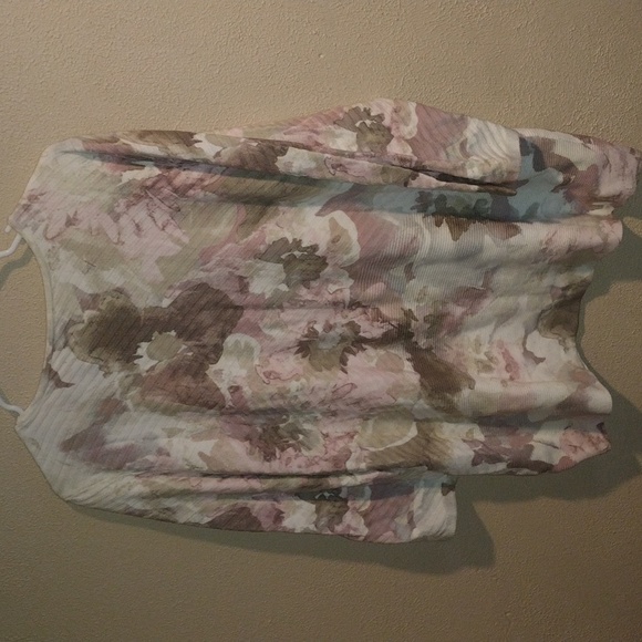 Chicos Abstract Textured 3/4 Sleeve Sweater 3/XL - Picture 6 of 6